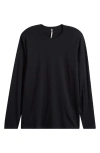 Arc'teryx Frame Long Sleeve Wool Blend T-shirt In Black
