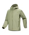 Arc'teryx Gamma Hooded Casual Jacket In Green Algae Color