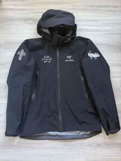Pre-owned Arc'teryx Ggits X  Beta Ar ‘shell Of Life' Jacket In Black