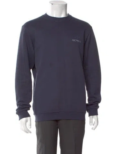 Pre-owned Arc'teryx Graphic Print Crew Neck Sweatshirt In Blue