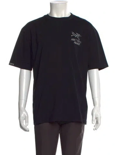 Pre-owned Arc'teryx Graphic Print Crew Neck T-shirt In Black