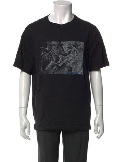Pre-owned Arc'teryx Graphic Print Crew Neck T-shirt In Black
