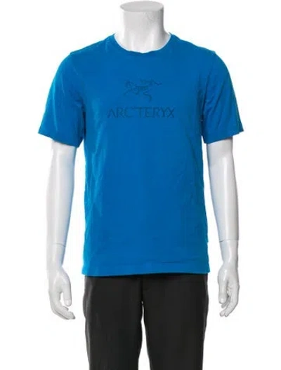 Pre-owned Arc'teryx Graphic Print Crew Neck T-shirt In Blue