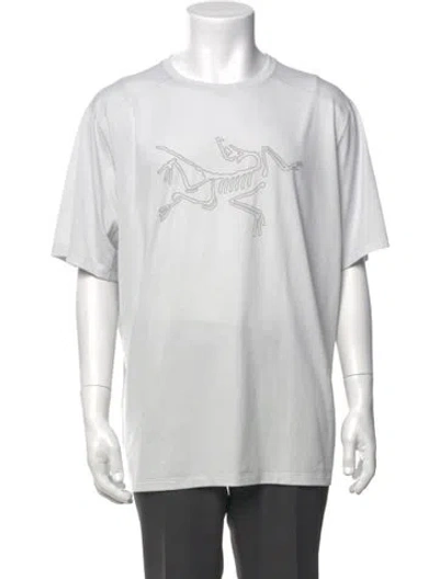 Pre-owned Arc'teryx Graphic Print Crew Neck T-shirt In Blue