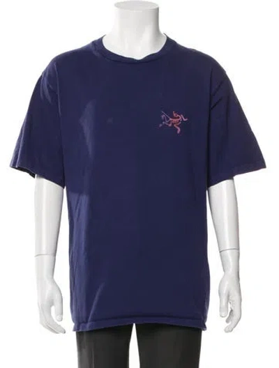 Pre-owned Arc'teryx Graphic Print Crew Neck T-shirt In Blue