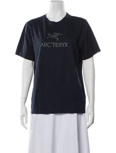 Pre-owned Arc'teryx Graphic Print Crew Neck T-shirt In Blue