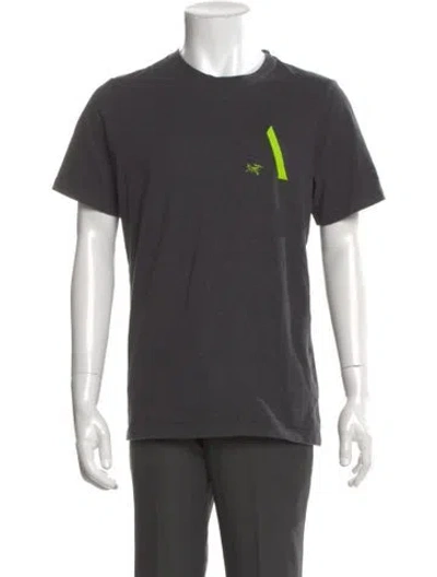 Pre-owned Arc'teryx Graphic Print Crew Neck T-shirt In Gray