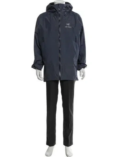 Pre-owned Arc'teryx Graphic Print Parka In Blue