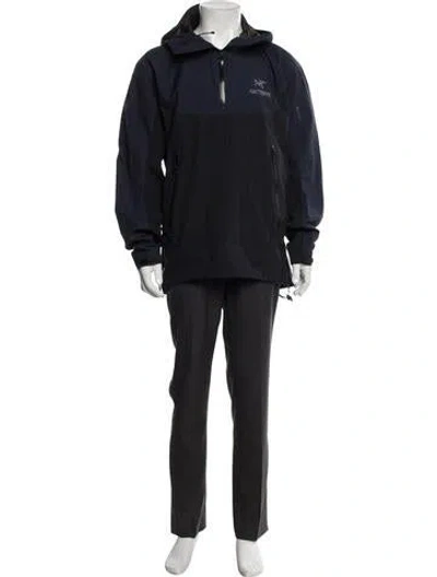 Pre-owned Arc'teryx Graphic Print Parka In Blue