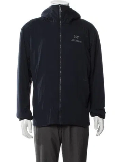 Pre-owned Arc'teryx Graphic Print Windbreaker In Blue
