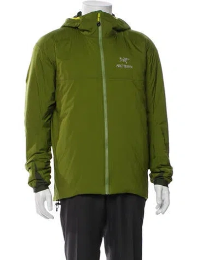 Pre-owned Arc'teryx Graphic Print Windbreaker In Green