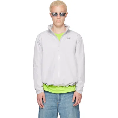 Arc'teryx Gray Solano Jacket In White