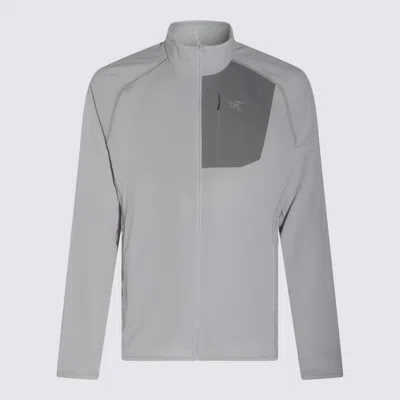Arc'teryx Grey Nylon Casual Jacket In Gray