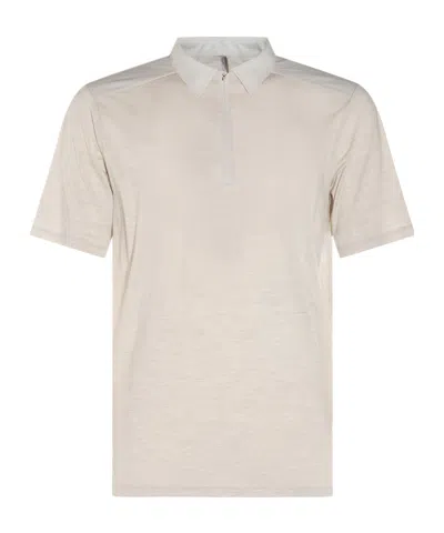 Arc'teryx Grey Wool Frame Ss Polo Shirt In Dark Cocoon