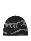 Arc'teryx Grotto Graphic-pattern Beanie In Black