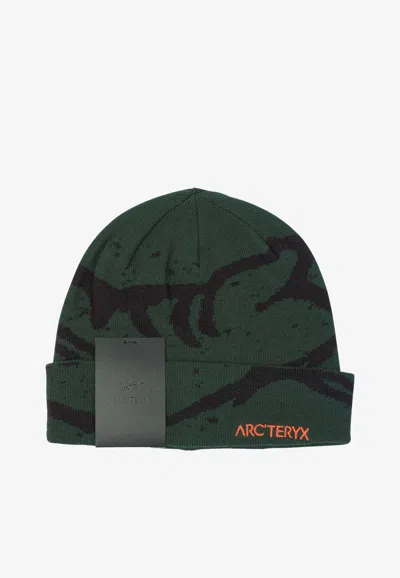 Arc'teryx Grotto Ribbed Knit Beanie In Green
