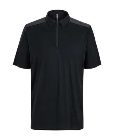 Arc'teryx Half-zipper Short-sleeved Polo Shirt In Black
