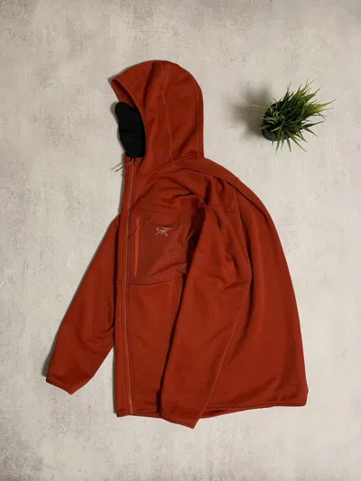 Pre-owned Arc'teryx Hoodie Jacket Ninja Tactical Polartec Baggy 90's In Red