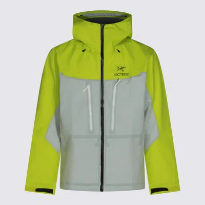 Arc'teryx Alpha Hooded Panelled Jacket In Green
