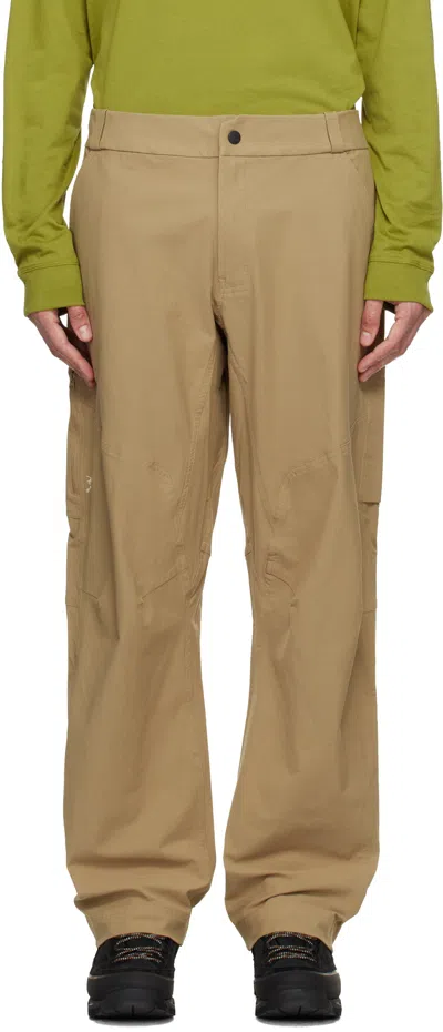 Arc'teryx Khaki Cronin Trousers In Brown