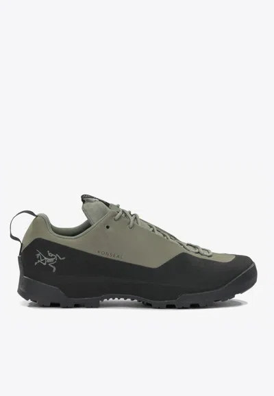 Arc'teryx Konseal Low Nubuck Leather Sneakers In Green