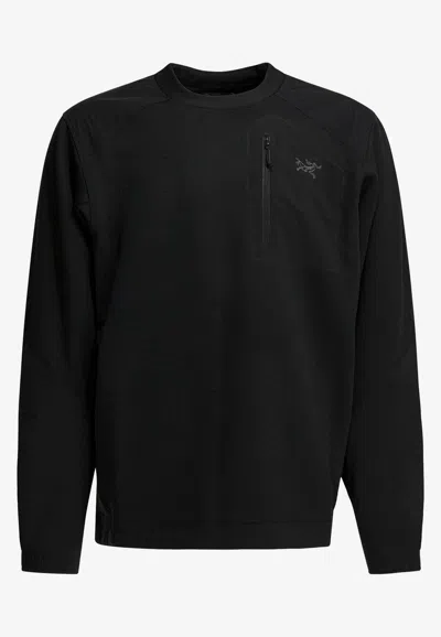 Arc'teryx Konseal Polartec Sweatshirt In Black