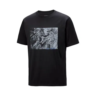 Pre-owned Arc'teryx Kragg Cotton Lithographica Tee 'black' | Men's Size S
