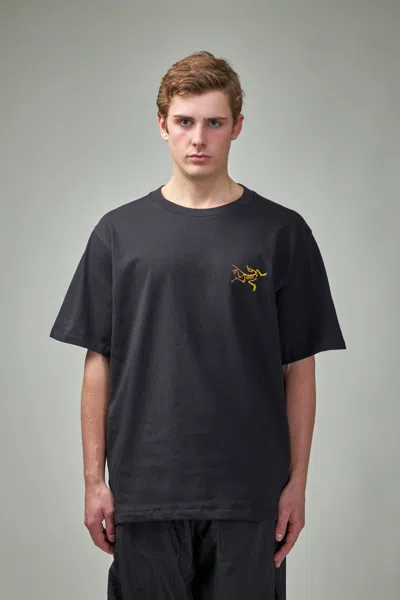 Arc'teryx Kragg Cotton Logo Ss 24k In Black
