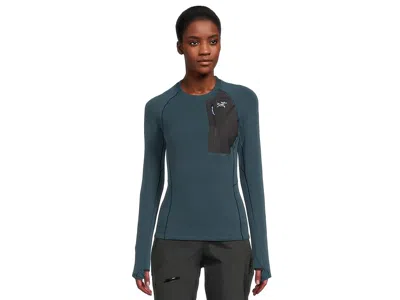 Arc'teryx Kyanite Baselayer Crew In Blue