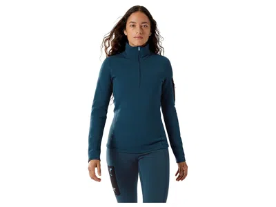 Arc'teryx Kyanite Baselayer Zip Neck In Blue