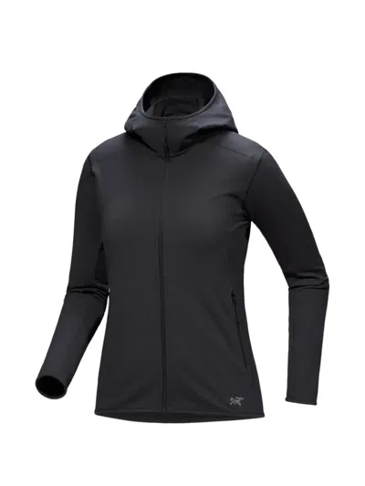 Arc'teryx Kyanite Lt Hooded Jacket In Black
