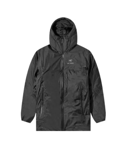 Arc'teryx Logo Down Jacket In Black