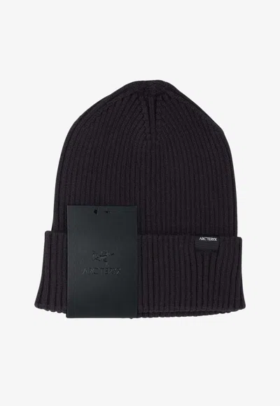 Arc'teryx Logo Patch Beanie In Black