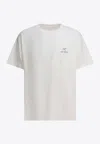 Arc'teryx Kragg Sl Cotton Bird Word Ss M White T-shirt White In White