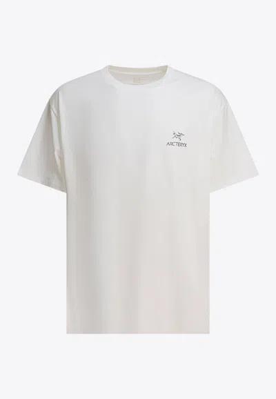 Arc'teryx Logo Print Crewneck T-shirt In White