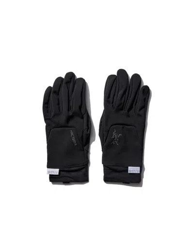 Arc'teryx Logo-print Pull-on Style Gloves In Black