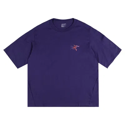 Pre-owned Arc'teryx Logo Short-sleeve T-shirt 'soulsonic Electra' | Purple | Men's Size L