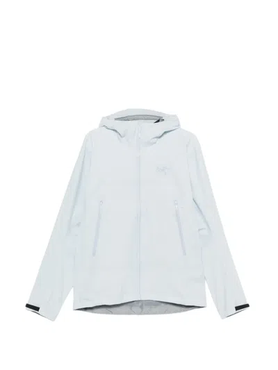 Arc'teryx Logo-embroidered Hooded Jacket In Gray