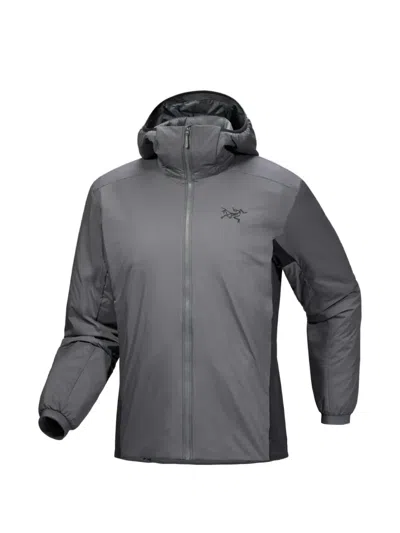 Arc'teryx Logo-embroidered Hooded Jacket In Gray
