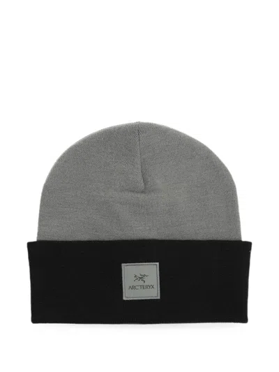 Arc'teryx Logo-patch Knitted Beanie Hat In Gold