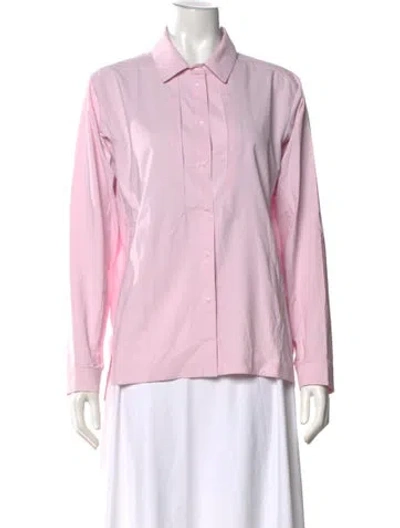 Pre-owned Arc'teryx Long Sleeve Button-up Top In Pink