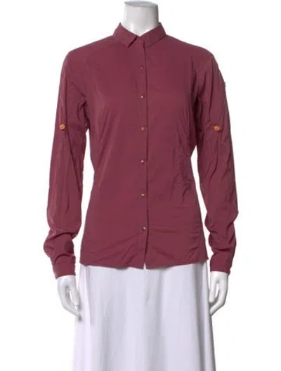 Pre-owned Arc'teryx Long Sleeve Button-up Top In Purple