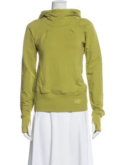 Pre-owned Arc'teryx Long Sleeve Hoodie In Green