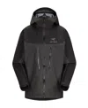 Arc'teryx Arcteryx Mens Black Alpha Brand-print Regular-fit Shell Jacket In Black