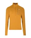 Arc'teryx Long-sleeved Zipper Collar Sweater In Orange