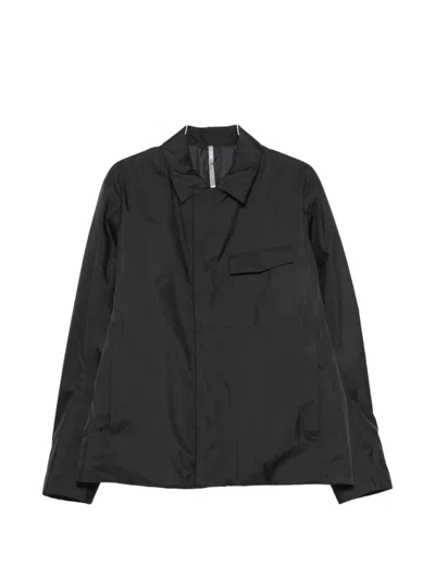 Arc'teryx Long-sleeve Chest-pocket Overshirt In Black