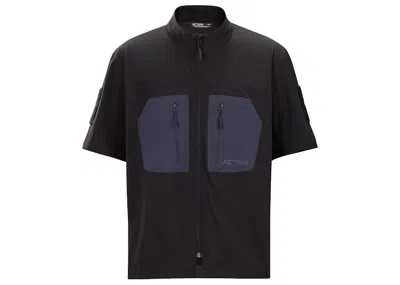 Pre-owned Arc'teryx Men's  Axle Short Sleeve Jacket In Midnight Black