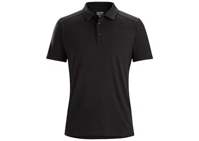 Pre-owned Arc'teryx Men's  Captive Polo Short Sleeve Shirt In Black