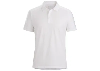 Pre-owned Arc'teryx Men's  Captive Polo Short Sleeve Shirt In White Light