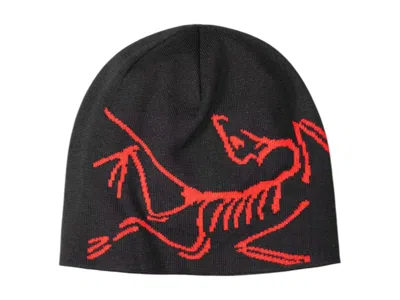 Pre-owned Arc'teryx Men's  Lightweight Bird Head Toque Beanie In Black/dynasty